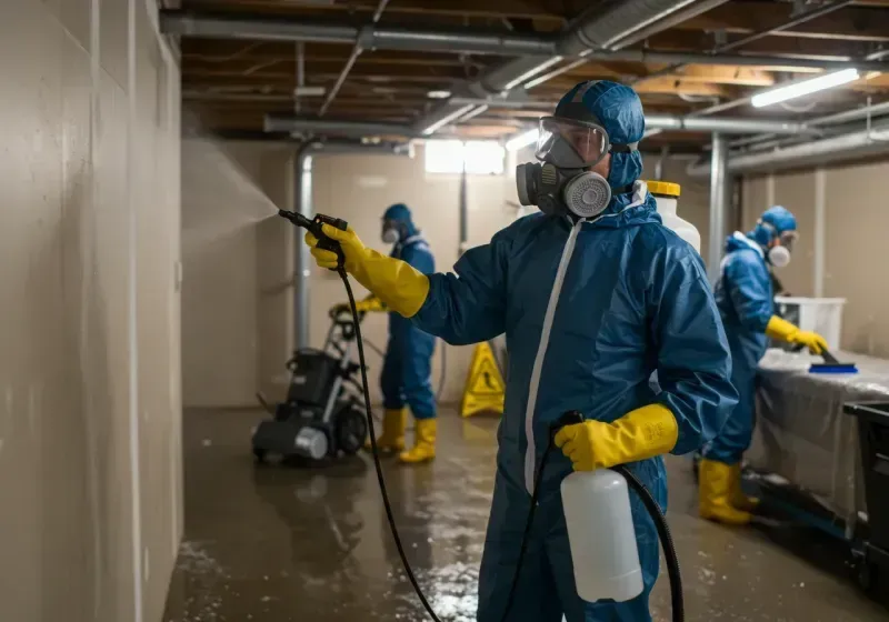 Basement Sanitization and Antimicrobial Treatment process in El Campo, TX